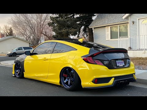 Seibon cf trunk install on 10th gen civic coupe!