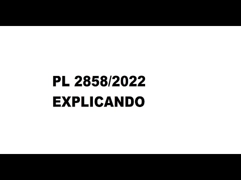 EXPLICANDO O PL 2858/2022