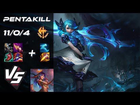 JUNGLE Gwen vs Lillia [PENTAKILL] - EU Grandmaster Patch 14.16