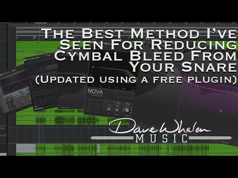 The Best Method I've Seen For Reducing Cymbal Bleed From Your Snare (Updated with a free plugin)