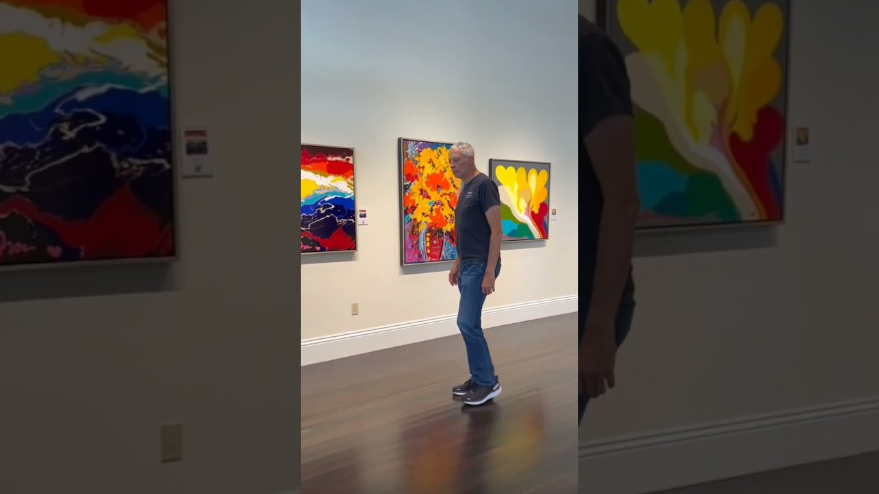 Simon Bull visits Meuse Gallery St Helena to see his work on display.