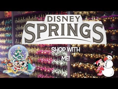 Dias de Natal da Disney Compre comigo!! em Disney Springs! Todos os enfeites de Natal da Disney!