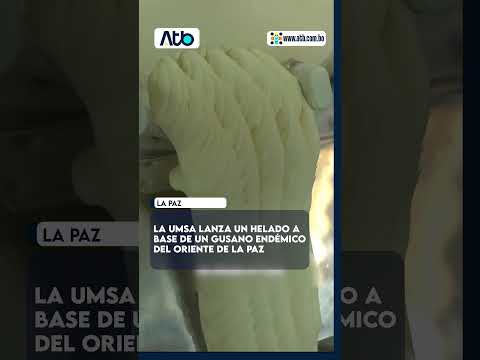 ¿Un helado hecho con gusanos?
