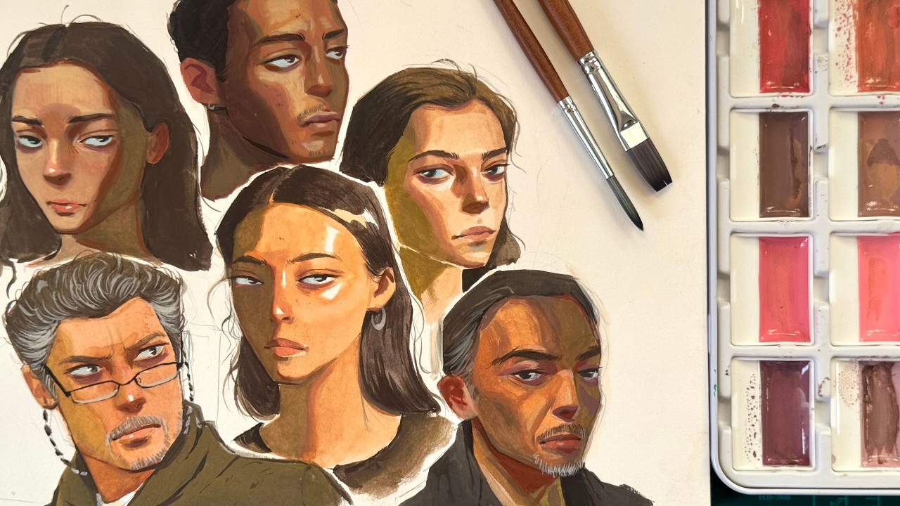 Getting Back Into Art Again | Watercolor & Studio Vlog