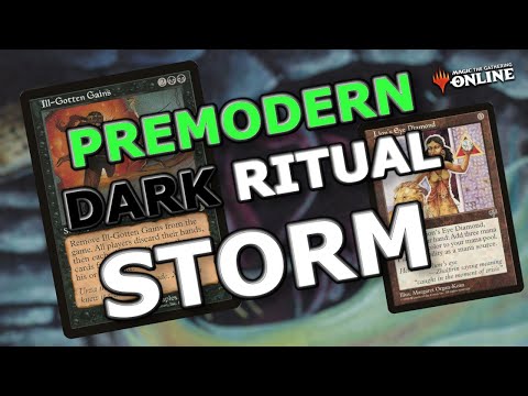 The ANT of PREMODERN! Ill-Gotten Gains + Dark Ritual — MTG Premodern Storm | Magic: The Gathering