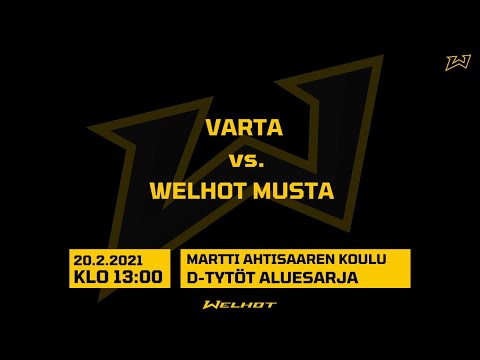 D-tytöt aluesarja: Varta vs. Welhot Musta, Martti Ahtisaaren koulu, Kuopio 20.2.2021