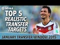 Top 5 Realistic Transfer Targets | January Transfer.