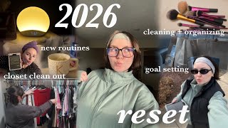 2026 reset 💫🩵 getting back into a routine, closet clean out, goals, + more