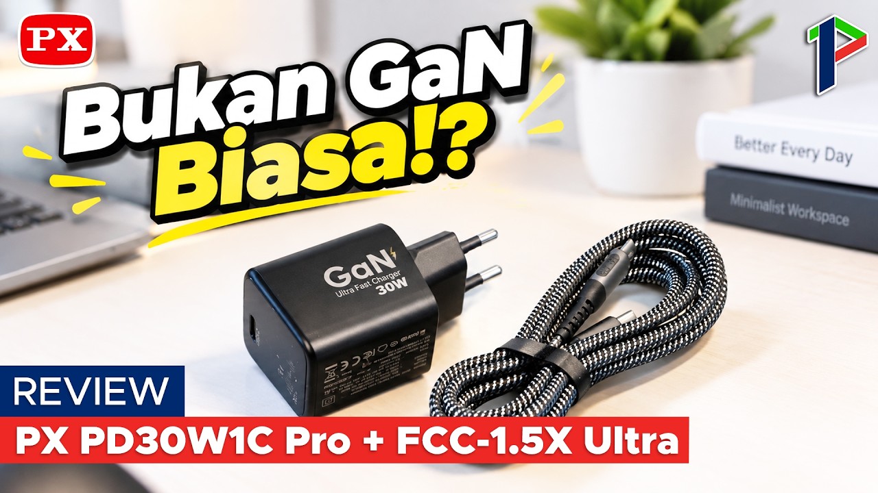 Ngerasain teknologi GaN Terbaru - PX PD30W1C Pro + FCC-1.5X Ultra | Review Indonesia