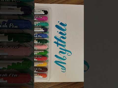 how to write name "Mythili" in calligraphy #like #subscribe #writing #love #shorts #mythili