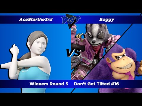 Don't Get Tilted #16 (Winners R3) - AceStarThe3rd (Wii Fit) vs. Soggy (Wolf, DK)