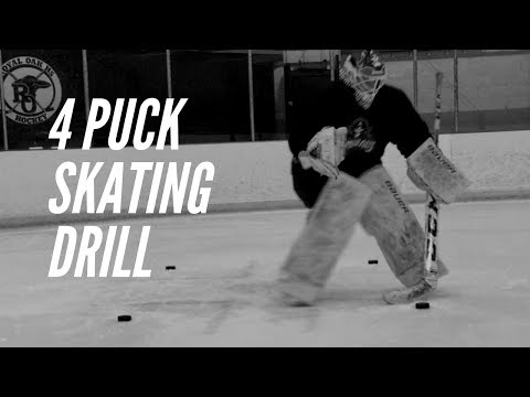 Goalie Skating Warmup Drill: 4 Puck Butterfly + Recovery thumbnail