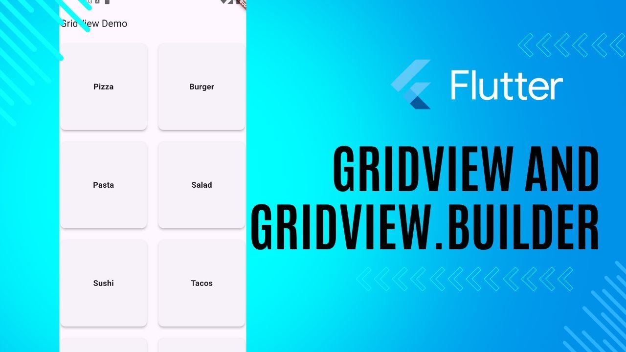 Grid and GridView Builder in Flutter - Code With Examples