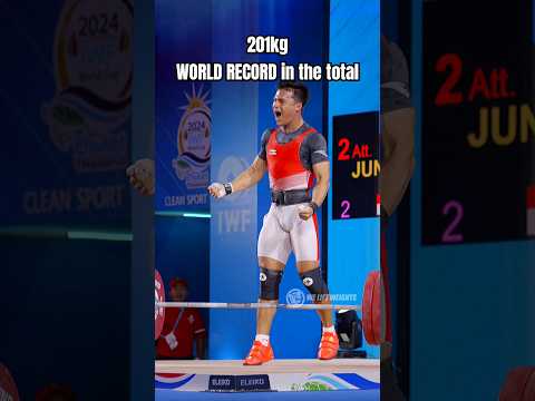 Rizki setting the world record to be selected for Paris 2024! #weightlifting