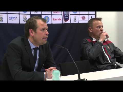 Presskonferens efter matchen mot BP