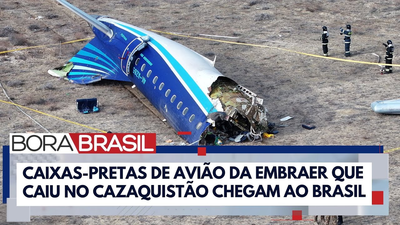 Caixas-pretas de avião que caiu no Cazaquistão chegam ao Brasil nesta terça (31) | Bora Brasil