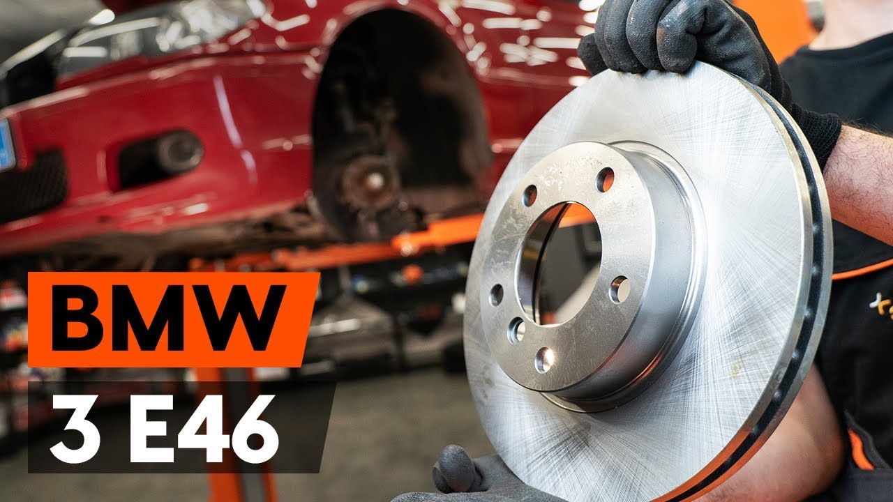 Cómo cambiar: discos de freno de la parte delantera - BMW E46 cabrio | Guía de sustitución