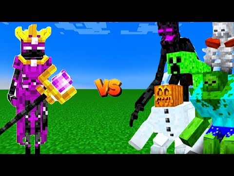 ENDER KING vs MUTANT MOBS - EPIC MINECRAFT BATTLE