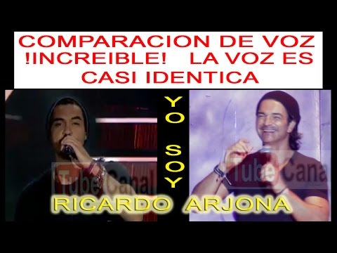 YO SOY COMPARACION DE VOZ DE RICARDO ARJONA E IMITADOR "MUJERES"