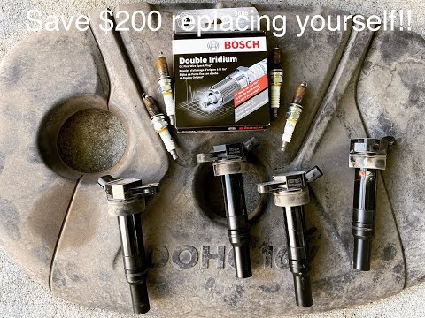 Part of a video titled Save $200 on 2014-2018 Kia Forte Spark Plug replacement - YouTube