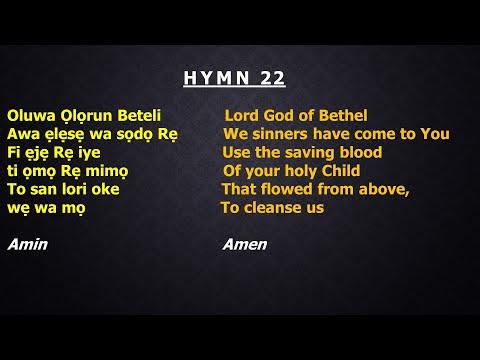 CCC Hymn 22 (Oluwa Olorun Beteli)  CCC,Redemption Parish Winnipeg.Canada