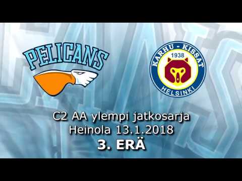 La 13.1.2018 Pelicans C2 Akatemia - Karhu-Kissat, erä 3