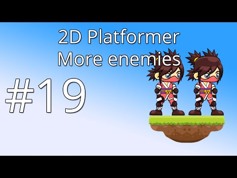19: Unity 5 tutorial for beginners: 2D Platformer - More enemies