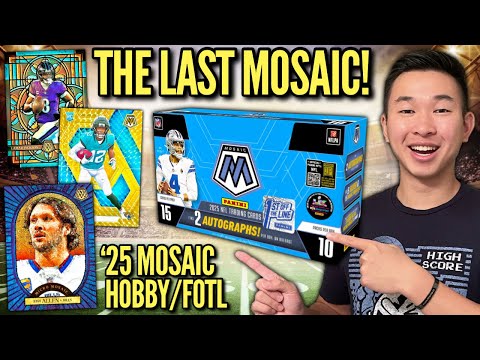 THE LAST EVER MOSAIC HAS ARRIVED! 😱🔥 2025 Panini Mosaic NFL Football FOTL Hobby Box Review x3