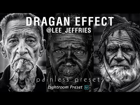 @LEE_JEFFRIES Inspired - DRAGAN EFFECT (B&W) - Lightroom Mobile Preset DNG |Free Download | Tutorial