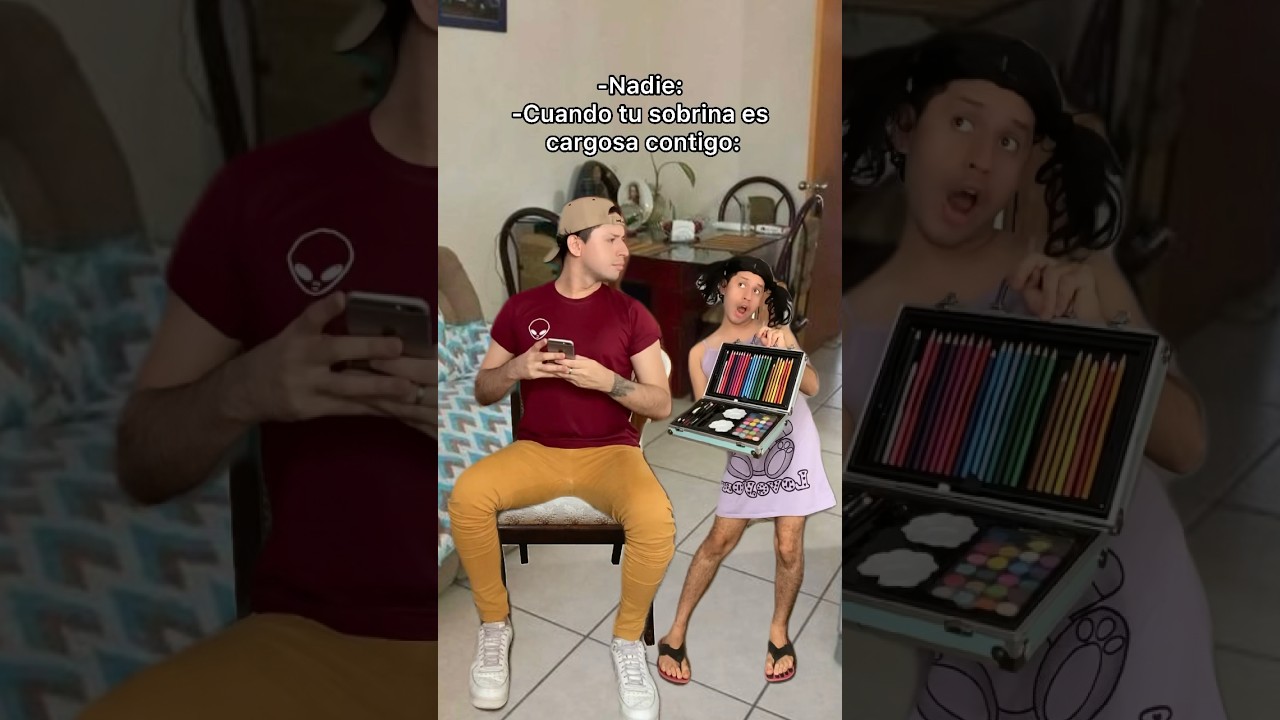 Cuando tu sobrina es muy cargosa contigo.