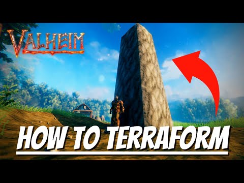 How to Level and Raise Ground in Valheim in Under 1 Minute! #shorts