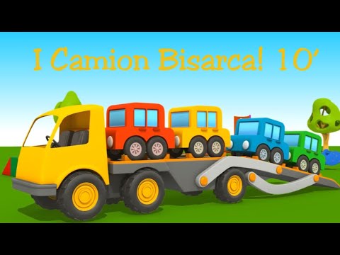 I Mezzi di trasporto - I Camion Bisarca / Compilation per bambini