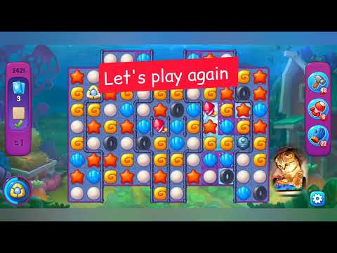 Fishdom 2022, no Boosters,  2421  level  -  прохождение без бустеров,  2421  уровень.