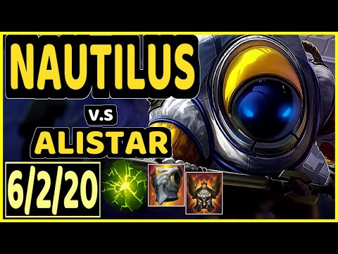 HARP (NAUTILUS) vs ALISTAR - 6/2/20 KDA BOTTOM SUPPORT CHALLENGER GAMEPLAY - KR