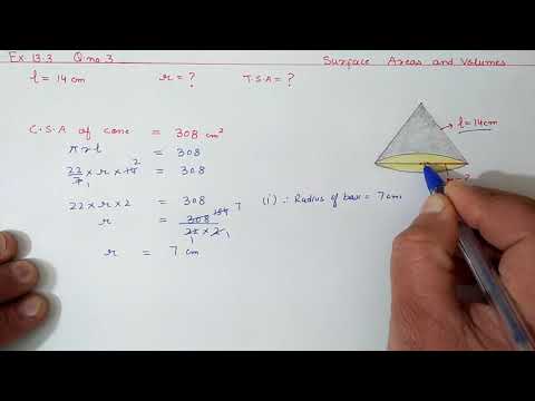 Ch 13 Ex 13.3 Q 3 Surface Areas and Volumes | Ncert Maths Class 9 | Cbse