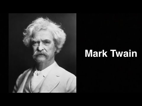 Mark Twain. American writer | English
