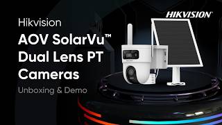 HIKVISION كاميرا مراقبة بعدستين مزدوجة لاسلكية بالطاقة شمسية بدون كهرباء بدقة 8MP
