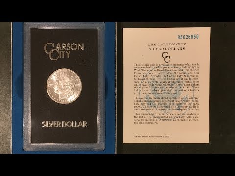 What is a GSA Carson City Morgan silver dollar?
