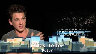 Miles Teller Interview for The Divergent Series Insurgent video