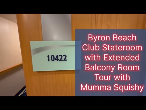 Carnival Adventure! 🛳️ Byron Beach Club Stateroom 10422 Extended Balcony Tour with Mumma Squishy