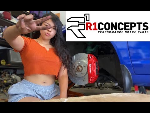 R1 CONCEPTS BRAKES ON MY RSX TYPE-S - DC5CREATIONS BIG BRAKE CONVERSION