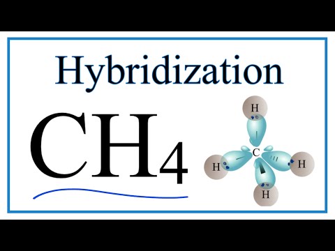 Hybridization of CH4 (description of hybrid orbitals for Carbon)