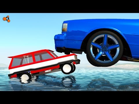 Beamng drive - Real Cars vs Toy Сars crashes #5