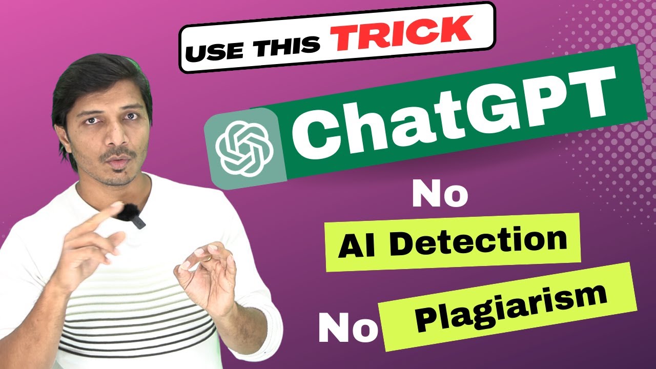 Use ChatGPT without AI Score and Plagiarism II Simple and Smart Tips II My Research Support