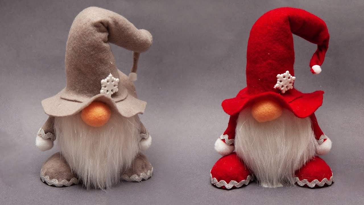 Wonderful Gnome made of felt | Beautiful Felt Gnomes | felt #gnome | Christmas ornaments #gnomediy