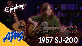 Video thumbnail for Epiphone Is Going Vintage with the 1957 SJ-200 Acoustic-Electric Guitar Reissue by American Musical Supply