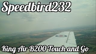 preview picture of video 'RAF King Air B200 Touch and Go - RAF Scampton (EGXP)'