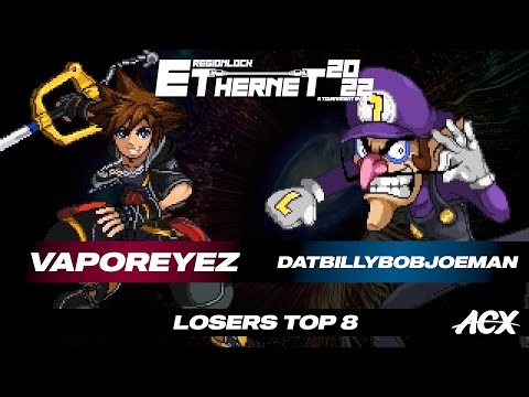 VaporeyeZ (Sora) vs datbillybobjoeman (Waluigi) - Losers Top 8 - REGIONLOCK: #ETHERNET2022