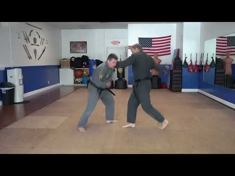 An example of the American Kenpo technique Five Swords