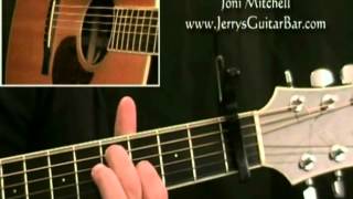 How To Play Joni Mitchell You Turn Me On I&#39;m a Radio (intro only)